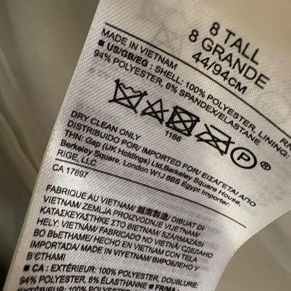 Banana Republic Navy and White Tweed Fringe Zip Jacket - Picture 9 of 11